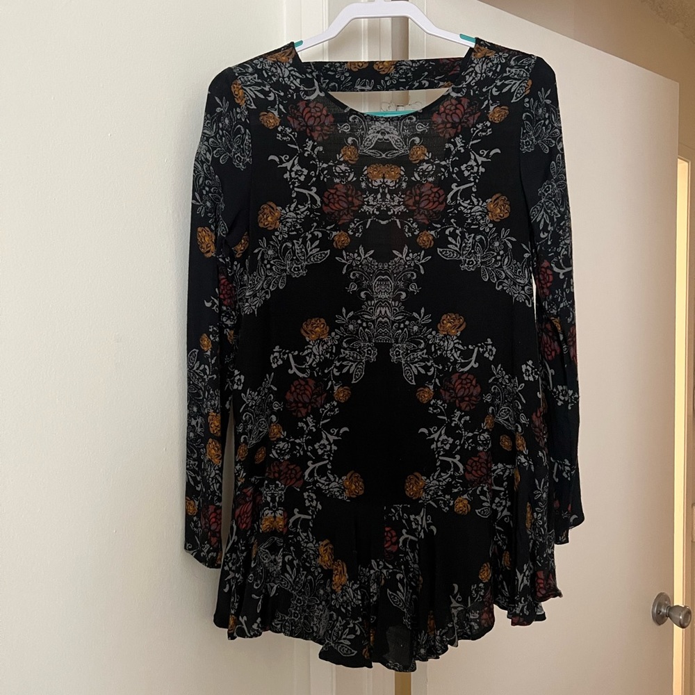 Free People Floral Mini Dress